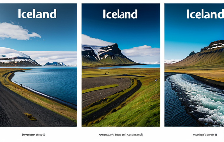 아이슬란드 경제와 산업 - Here are three detailed image prompts based on the provided text about Iceland's economy: