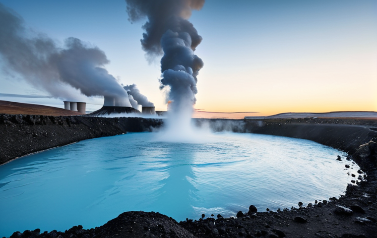 아이슬란드 경제와 산업 - Here are three detailed image prompts based on the provided text about Iceland's economy: